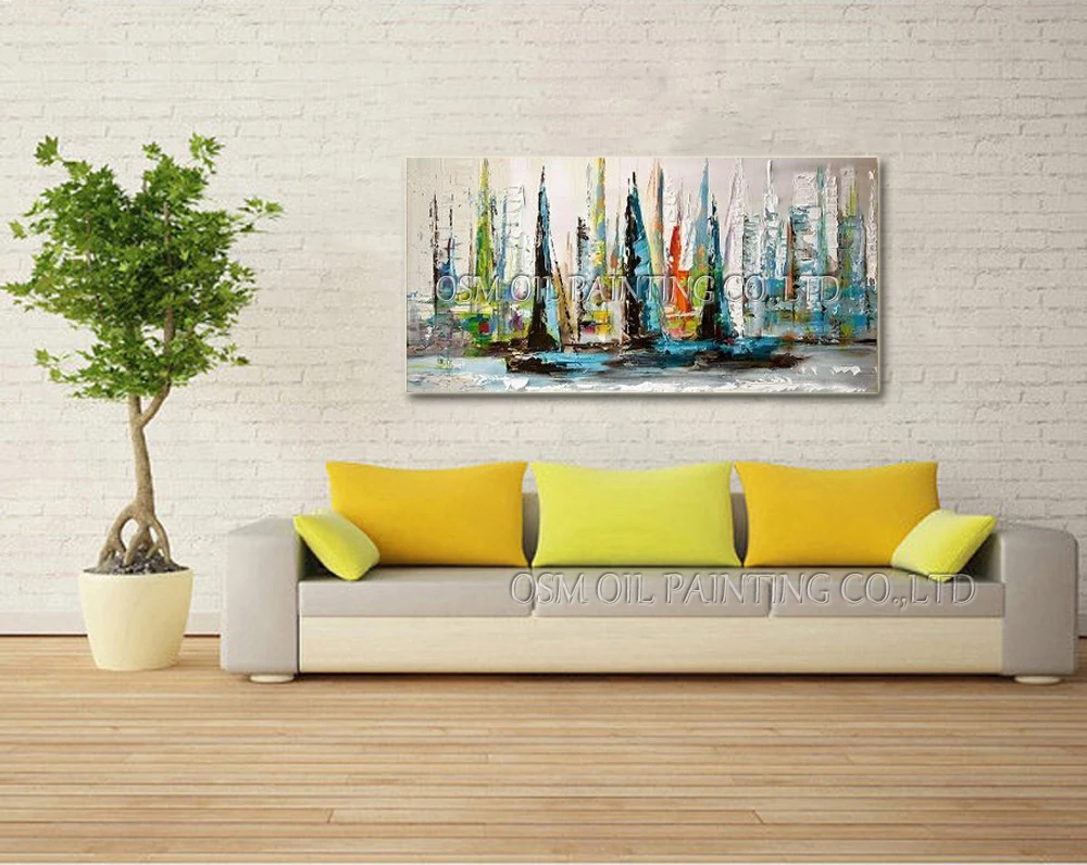 Отличная ручная работа абстрактная Настенная картина для гостиной