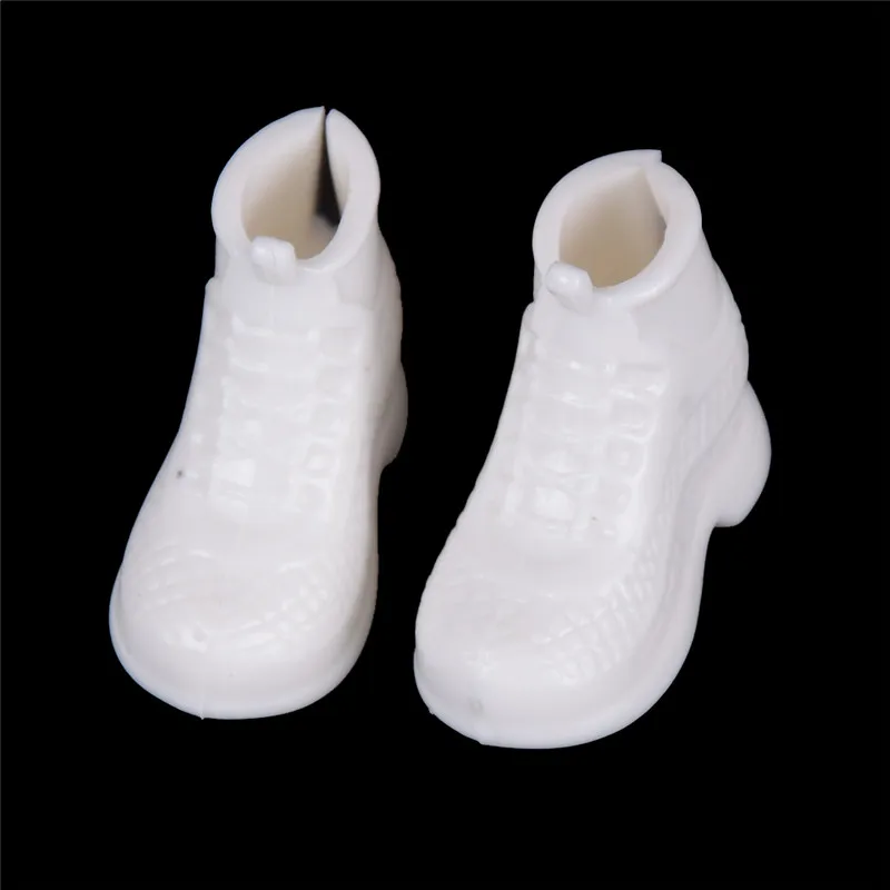 10 Pairs White Doll Sneakers Shoes Fashion for Dolls Accessories Gift 30cm doll Wholesale Best Birthday Gifts | Игрушки и хобби