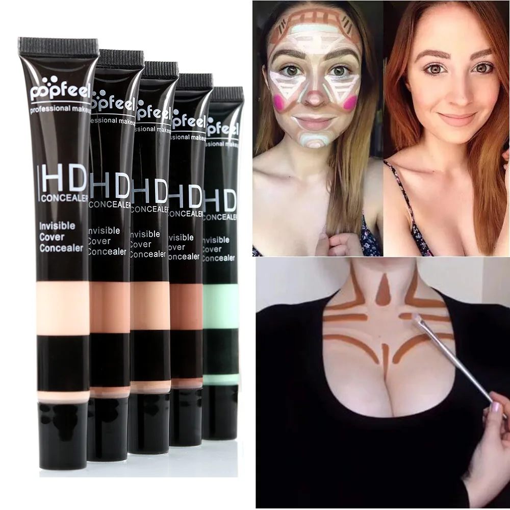 Popfeel контурирующий Макияж для лица консилер Тени крем основа тонального крема