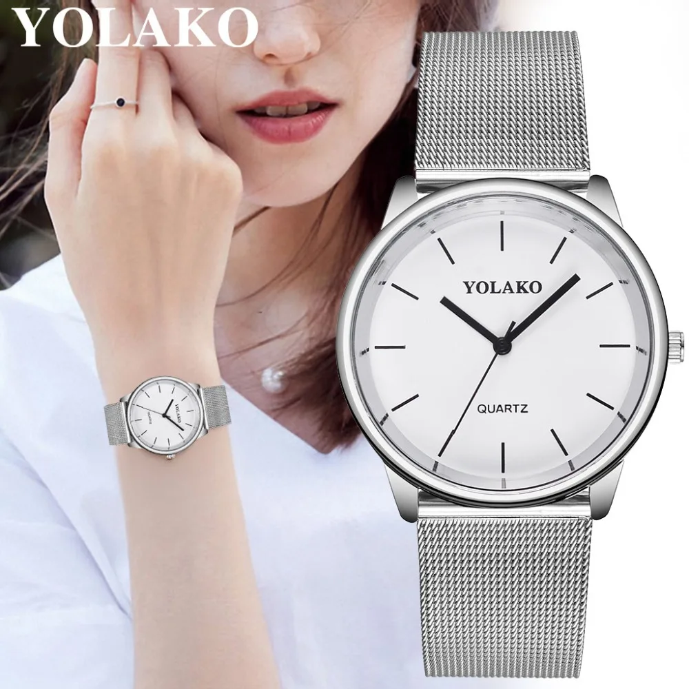 Reloj Mujer LIGE женские часы Топ бренд класса люкс из нержавеющей стали повседневные