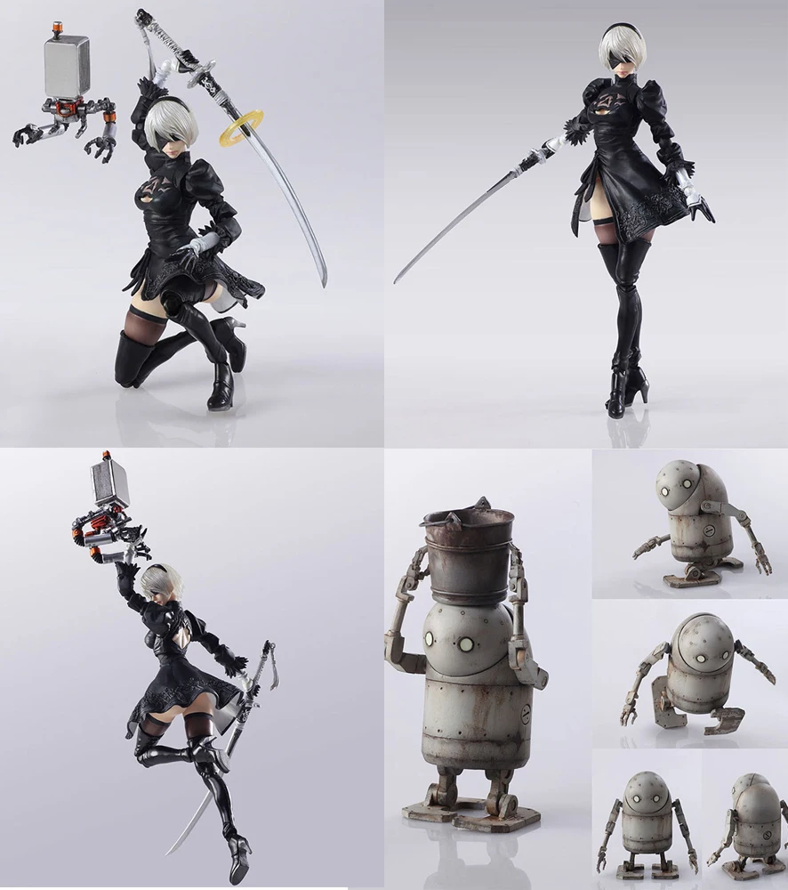 

2018 HOT PS4 Game anime figure NieR Automata YoRHa No. 2 Type B 2B Cartoon Toy figma Action Figure Collection Model Doll
