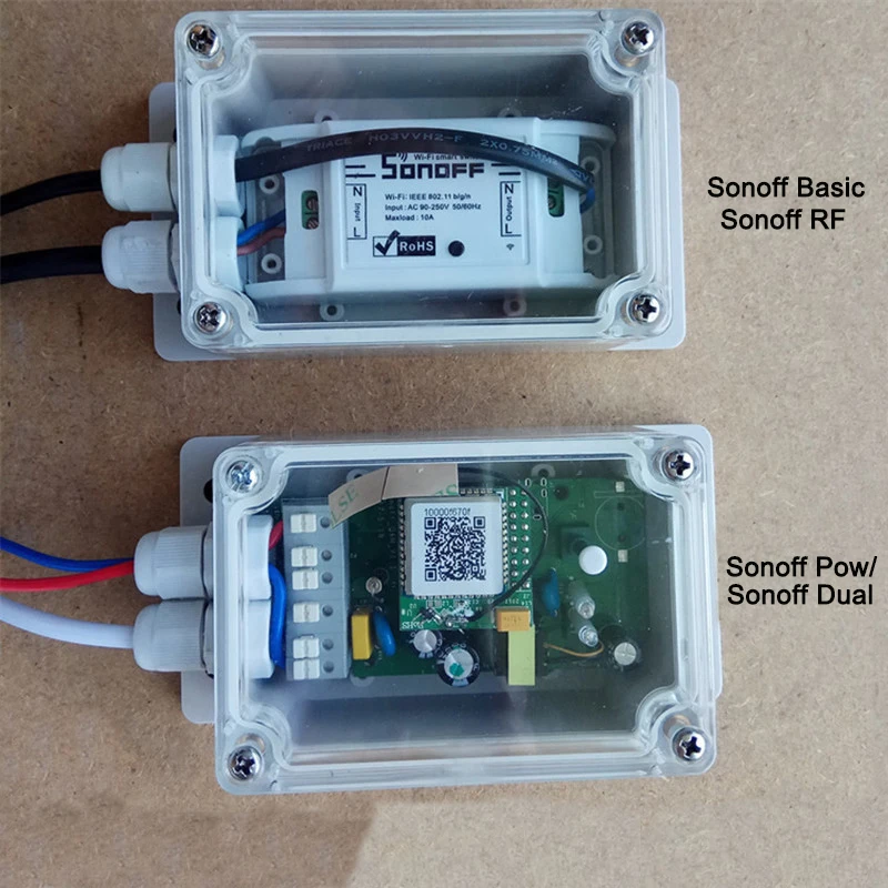 Водонепроницаемая распределительная коробка Sonoff IP66 поддержка Basic/RF/Dual/Pow
