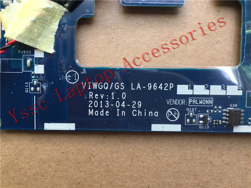 Новый VIWGQGS LA-9642P материнская плата для ноутбука Lenovo G510 (для intel I3 I5 I7 CPU) Гарантия: 90
