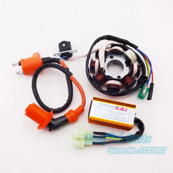 Магнитный статор гоночная катушка зажигания AC CDI коробка для GY6 125cc 150cc Скутер