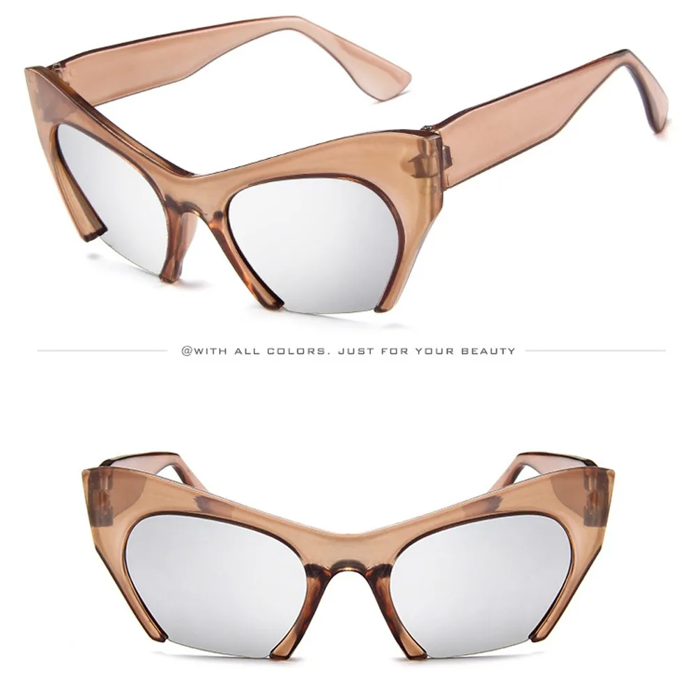 Sunglassate, женские, унисекс, Ретро стиль, неправильная оправа, кошачий глаз, рэппер, очки, гранж, UV400, очки, солнцезащитные очки для женщин