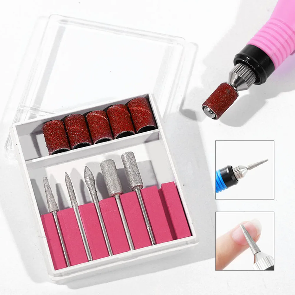 6 шт. 2 35 мм сверла для ногтей шлифовальные ленты Электрический Маникюрный станок