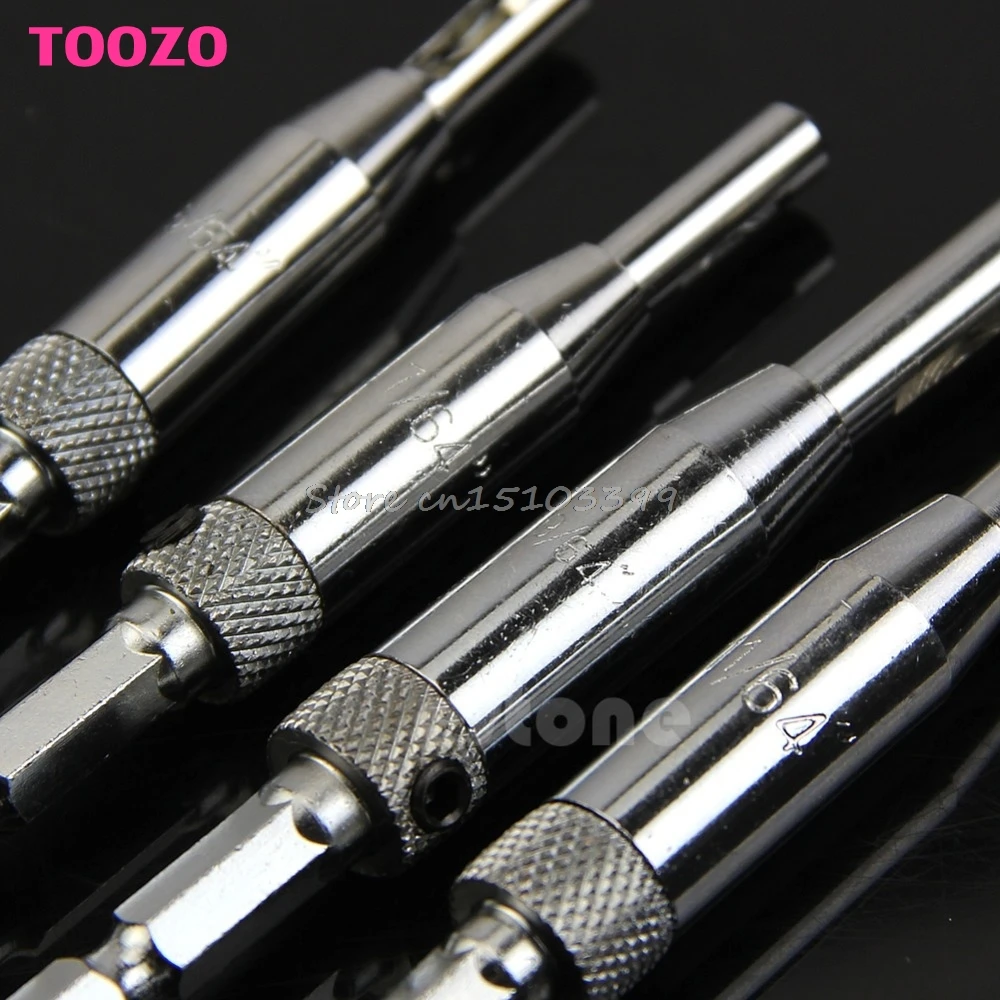 

4x HSS Self Centering Hinge Drill Bits Set Door Cabinet 5/64" 7/64" 9/64" 11/64" G08 Whosale&DropShip