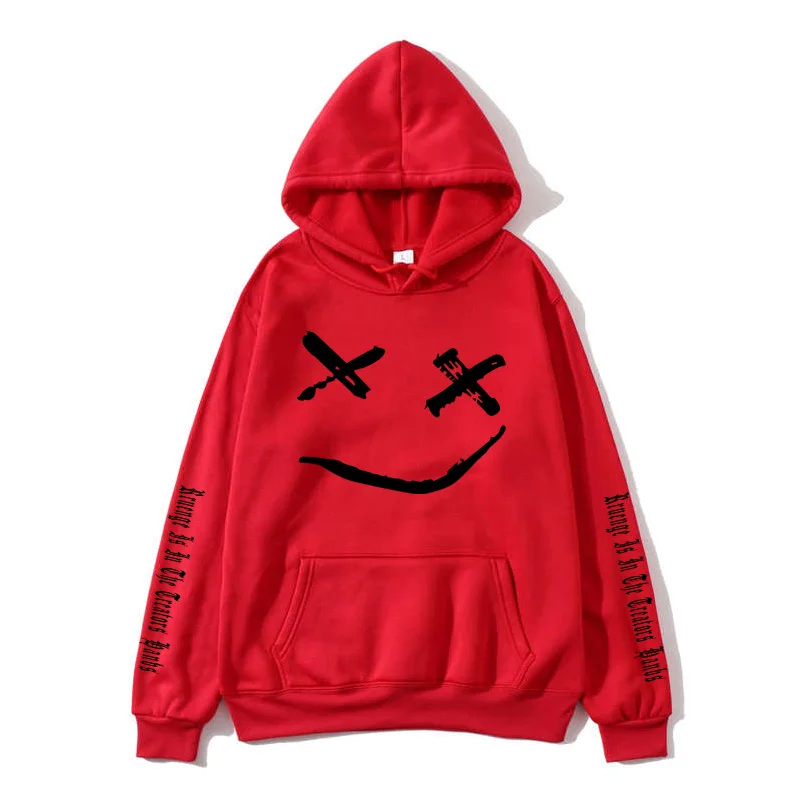 Новинка 2019 Женская толстовка с капюшоном со смайликом головной убор в стиле хип