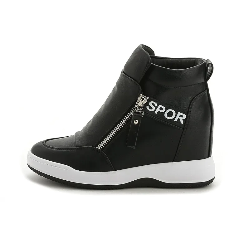 Fujin/Брендовая обувь на танкетке и высоком каблуке zapatos mujer Женская парусиновая