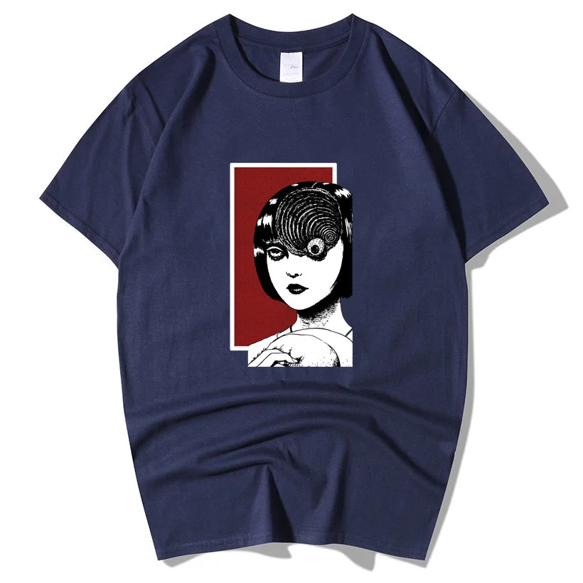 Uzumaki Inugami Hakase Horror Manga Junji Ito Tomie футболка в японском стиле Харадзюку уличная