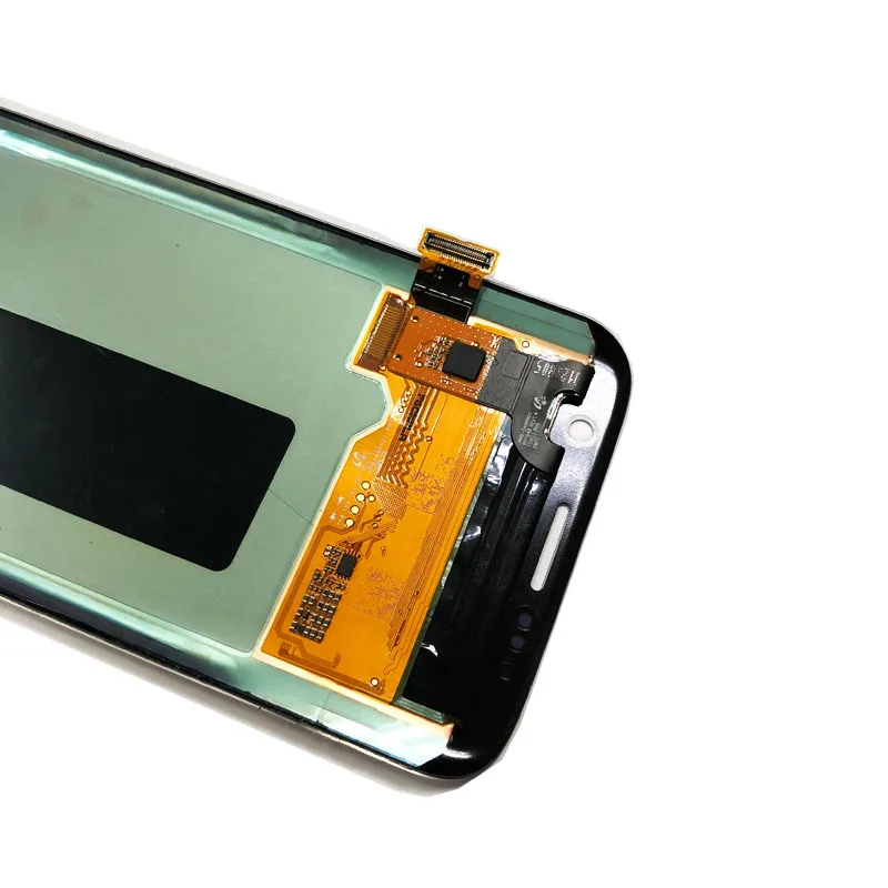5 "супер AMOLED для Samsung Galaxy S7 Edge Pantalla G935 G935F ЖК-экран сенсорный дигитайзер рамка в