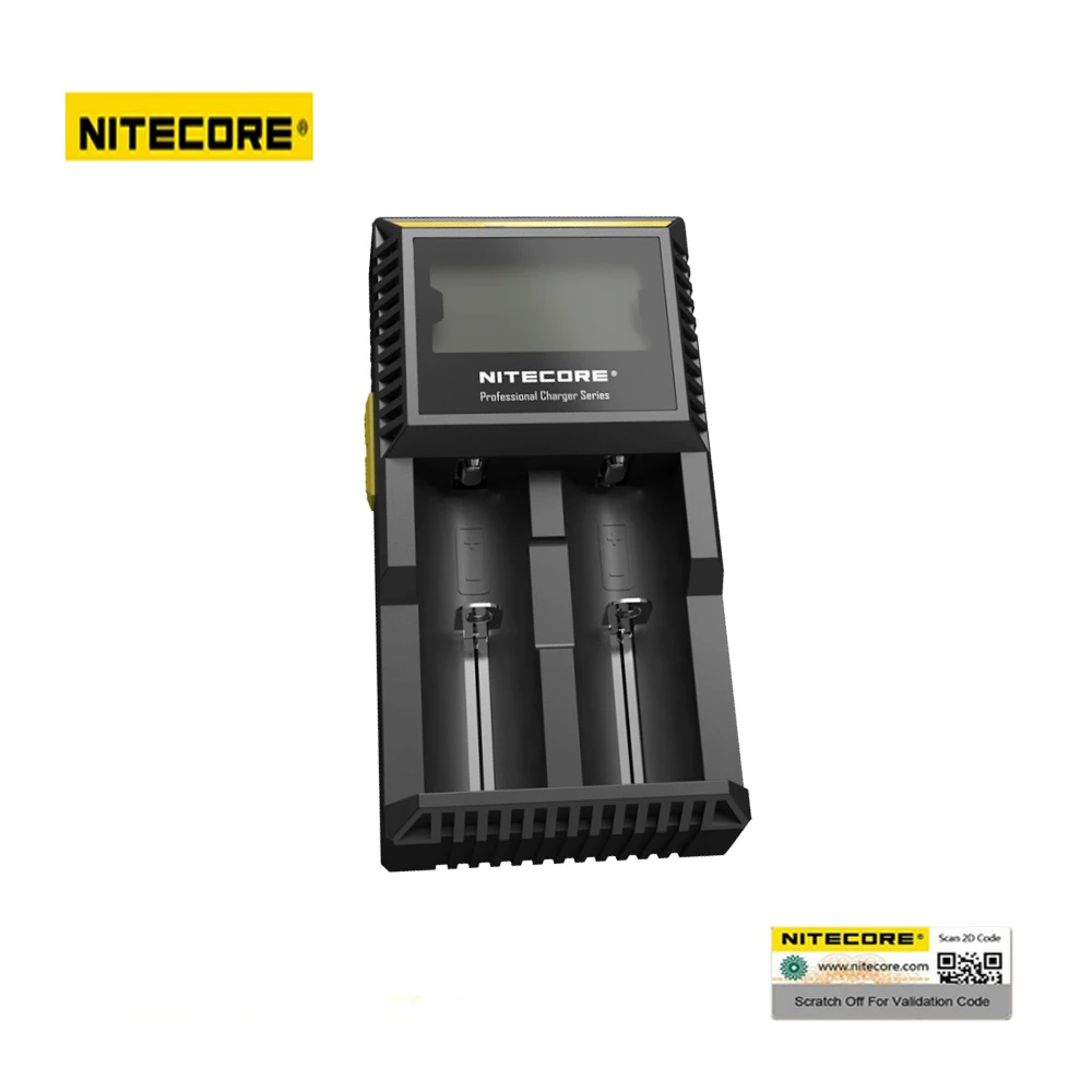 Оригинал Nitecore D2 Батарея Зарядное устройство ЖК-дисплей Смарт зарядки для 18650 14500