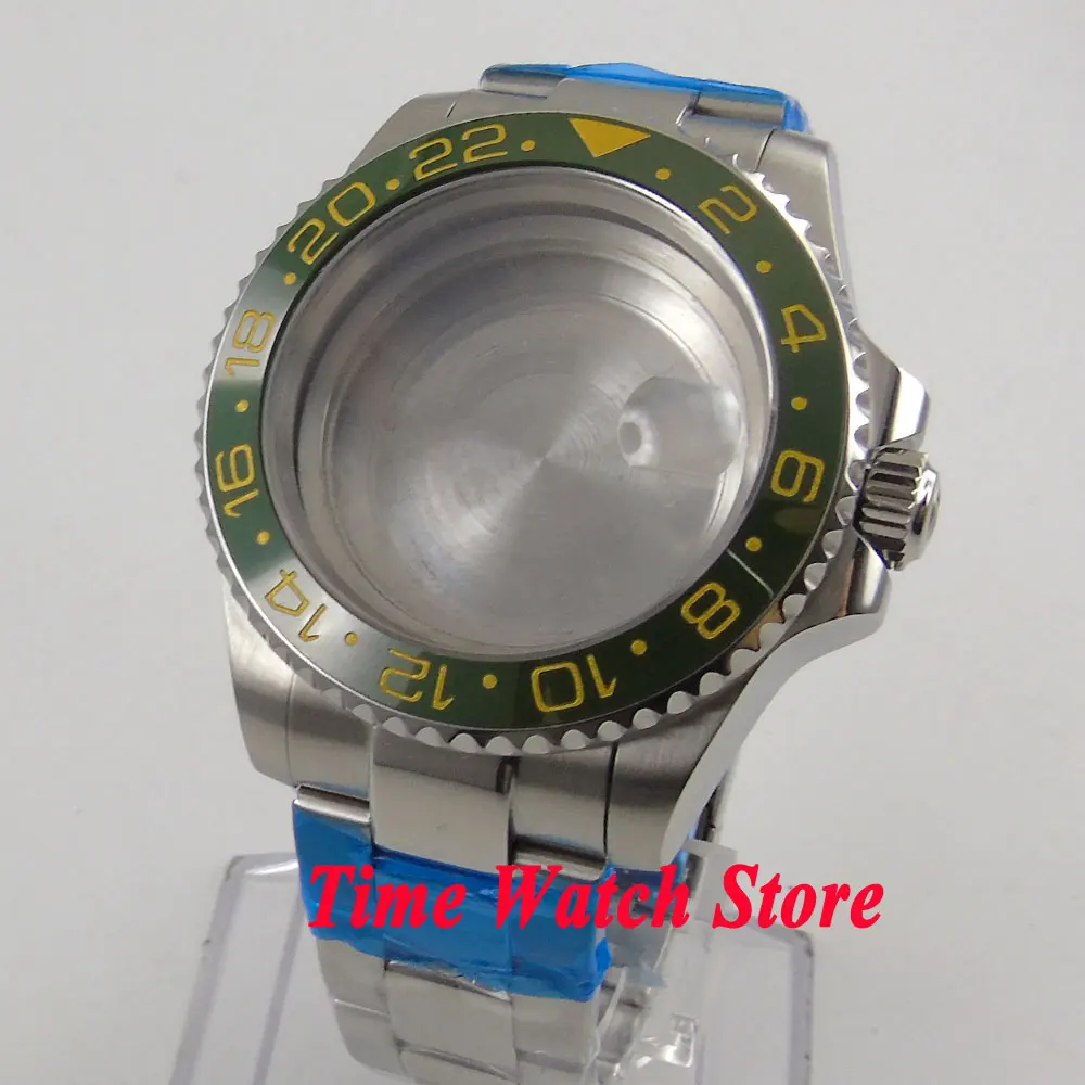 40 мм корпус для часов сапфировое стекло керамический ободок подходит ETA 2836 DG 3804