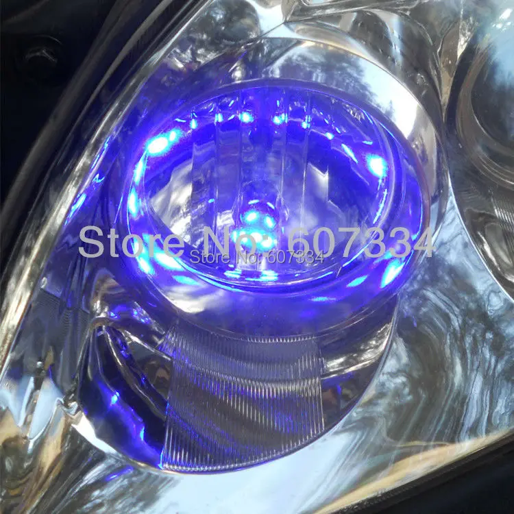 12V светодиодный автомобильный светильник синего цвета T10(5*5050 SMD)W5W W2.1X9.5d для