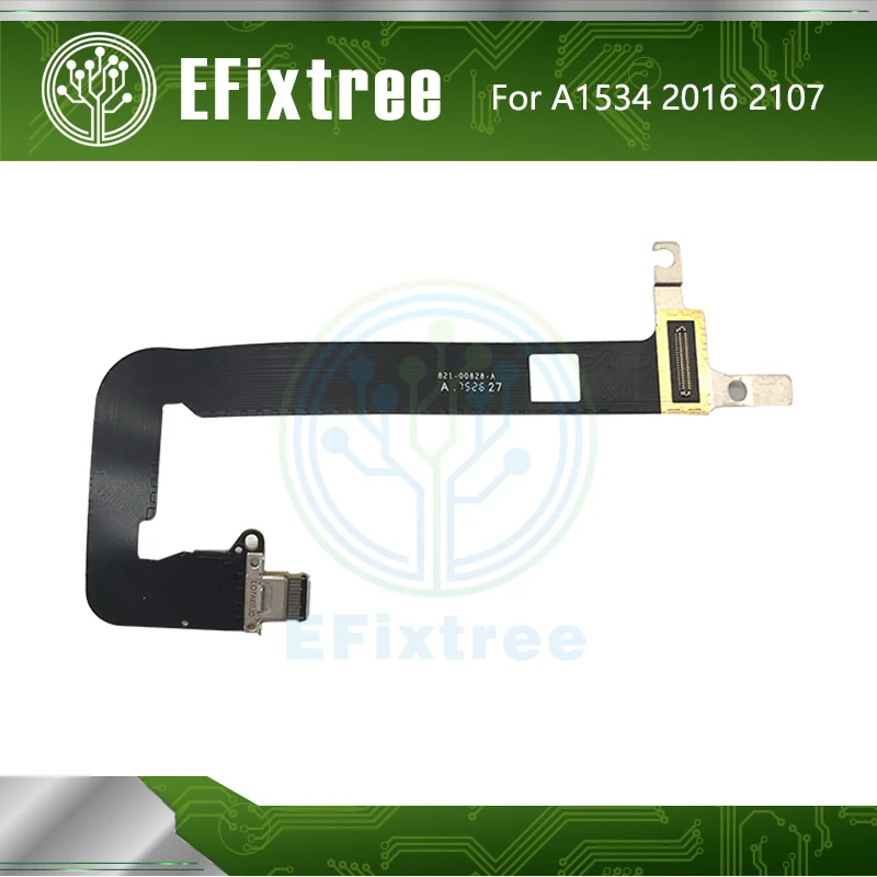 

821-00482-A 821-00828-A For Macbook 12" A1534 I/O USB-C Connector Board DC IN Power Jack With Flex Cable 2016 2017