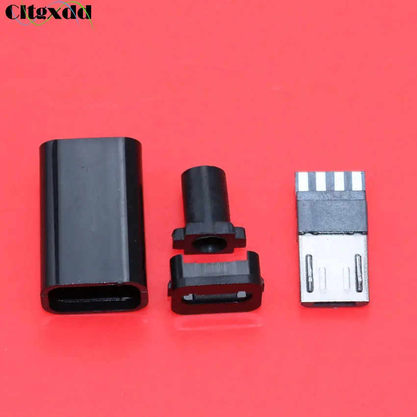 Cltgxdd 1 шт. Micro USB 4 контактный Штекерный разъем для сварки данных OTG линейный