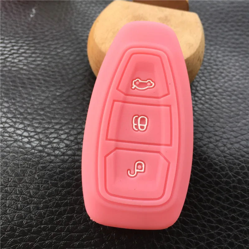 Силиконовый резиновый чехол для ключей автомобиля для Ford Focus 3 MK3 ST RS Ecosport Kuga fiesta Fiesta Focus Mondeo3 кнопки smart key