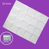 1000pcslot 1 25 4mm square clear epoxy adhesive stickers 3d dome epoxy sticker for diy jewelry resin dots stickers