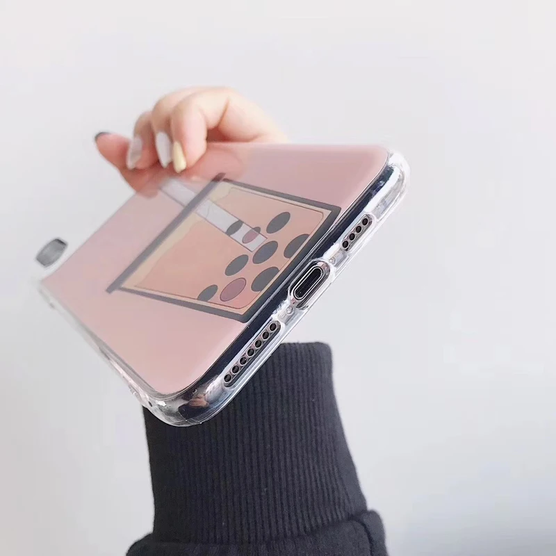 Косметическое зеркало мягкая задняя крышка чехол для телефона iphone 6 6S 7 8 Plus XS X MAX XR