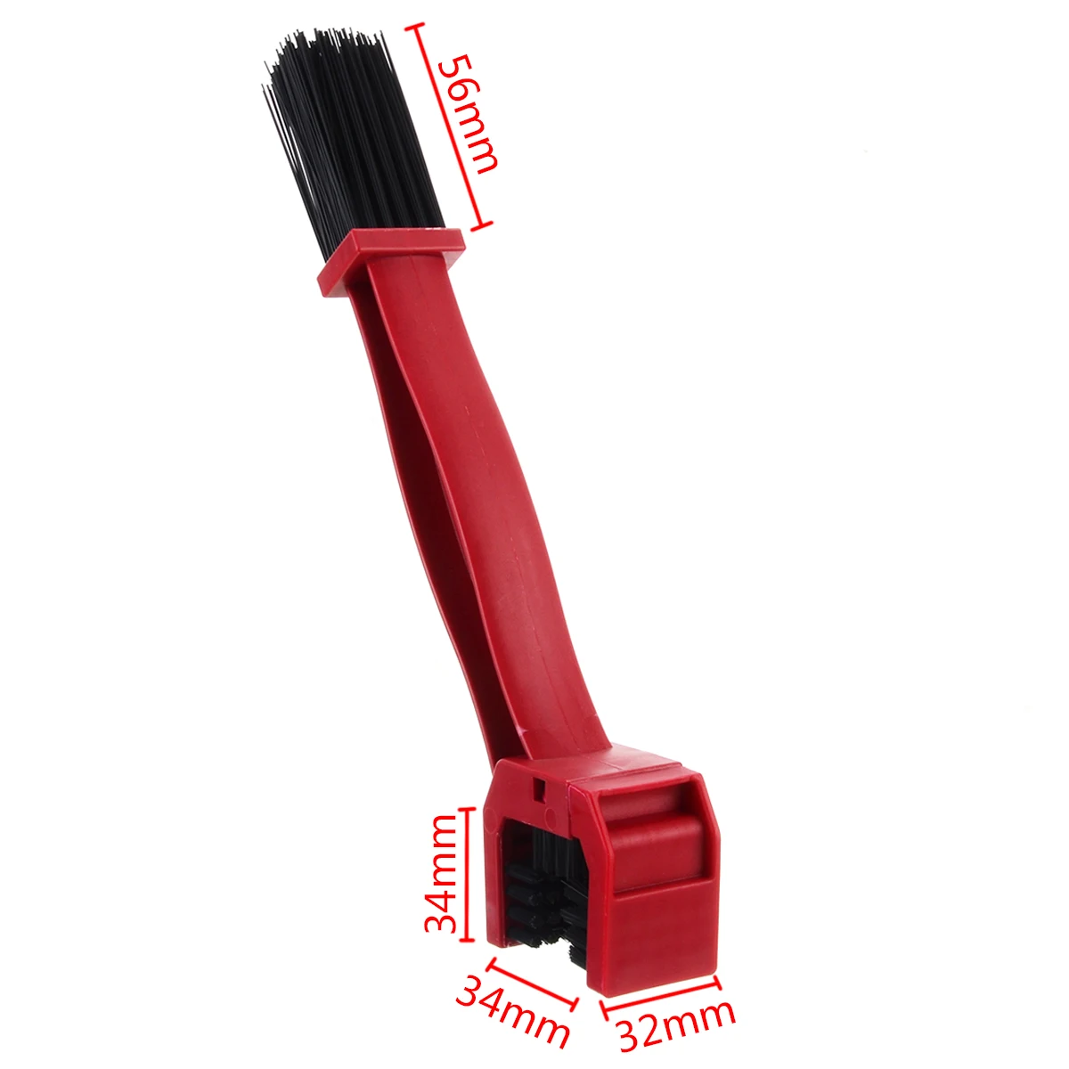 

1PC Portable Cycling Motorcycle Gear Chain Brush Grunge Brush Outdoor Cleaner Cleaning Guard Bicycle Washing Tool Red