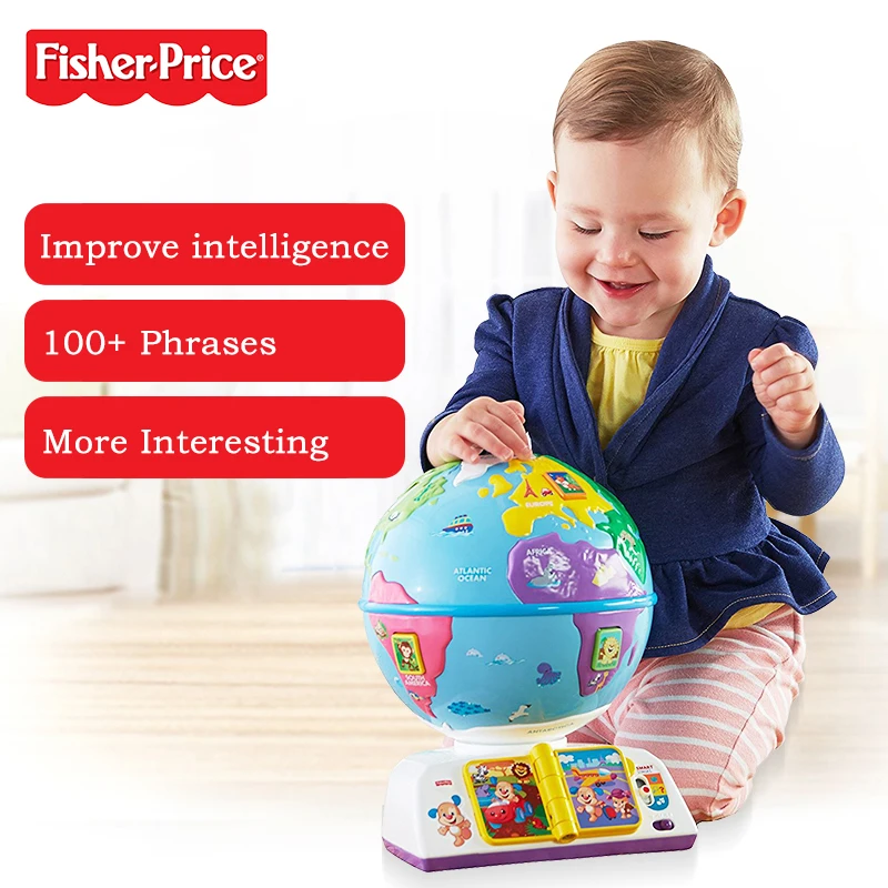 

Fisher-Price New Baby Learning Toy Played A Globe Bilingual DWN38 Early Childhood Educational Toys For Kid Christmas Gift
