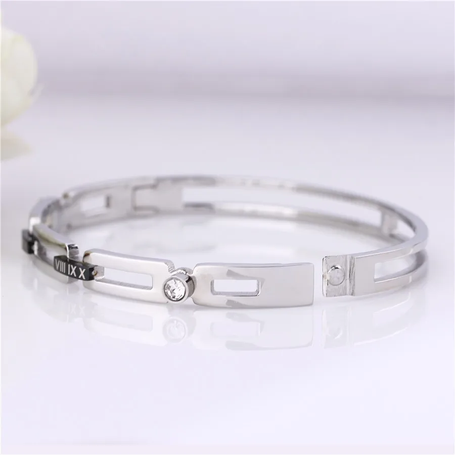 ZINDOV Women Bracelets Bangles Stainless Steel Rose Gold/Gold Colors Austria Crystal Wristband Famous Brand Female Jewelry Gifts | Украшения