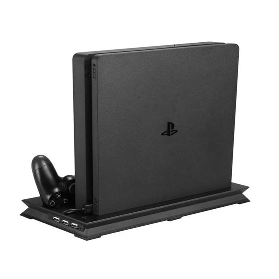 PS4 Slim аксессуары вентилятор охлаждения Cooler вертикальный стенд Колыбель двойной