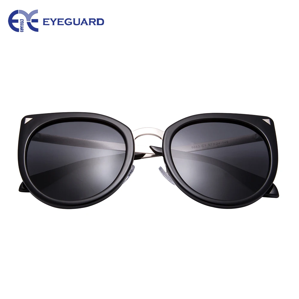 EYEGUARD поляризационные негабаритные солнцезащитные очки кошачий глаз для Для