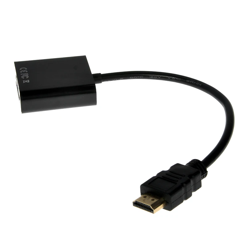 Конвертер Папа мама Kebidu адаптер компьютерный кабель HDMI Совместимость с VGA для ПК
