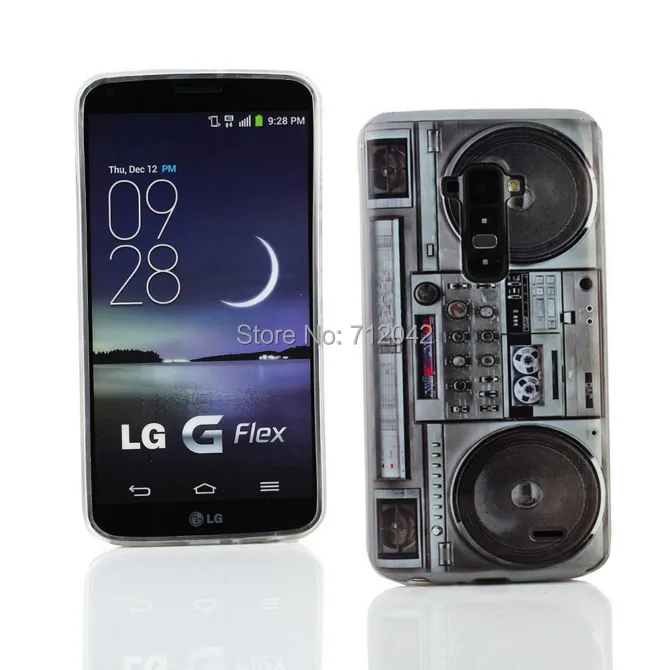 Ретро Кассетная лента с рисунком в горошек женская для LG G Flex D958 винтажный Чехол