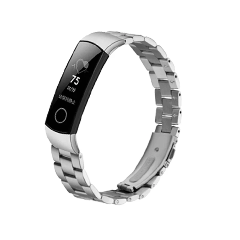 Металлический ремешок для часов huawei Honor Band 4 ремешок Металлический Стальной браслет huawei Band 4 ремешок браслет из нержавеющей стали замена