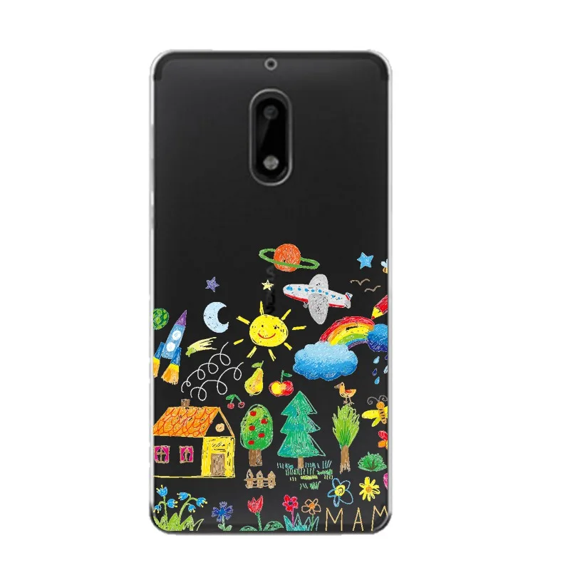 Panda Coque Soft Clear TPU Phone Case For Nokia3 5 6 8 N540 N640 N535 N830 Fundas Cow Silicone Printed Cute Cover Free Shipping | Мобильные