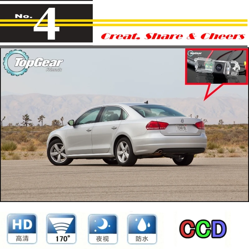 Автомобильная камера для Volkswagen VW Passat B6 B7 2009 ~ 2015 Высококачественная заднего вида