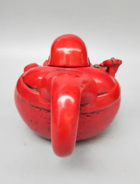 China collectible imitation Resin Smiling Maitreya Buddha teapot crafts statue | Дом и сад