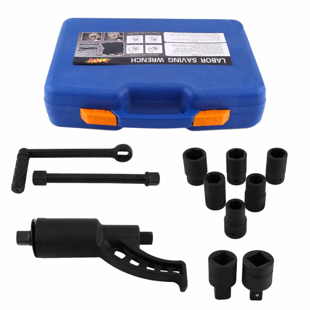 Oversea 1 Набор сверхмощный мультипликатор колеса гаечный ключ Lugnuts Remover