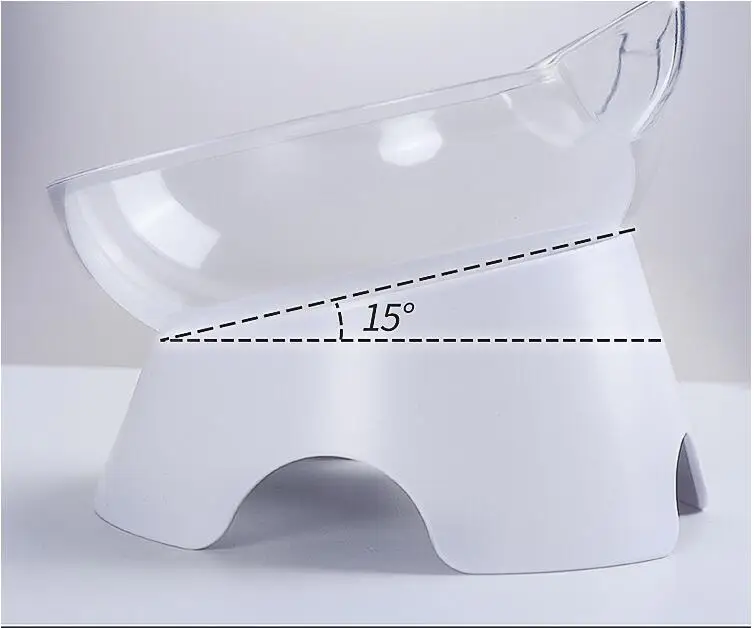 Прозрачная миска в форме кошачьих ушей для домашних животных и кошек с