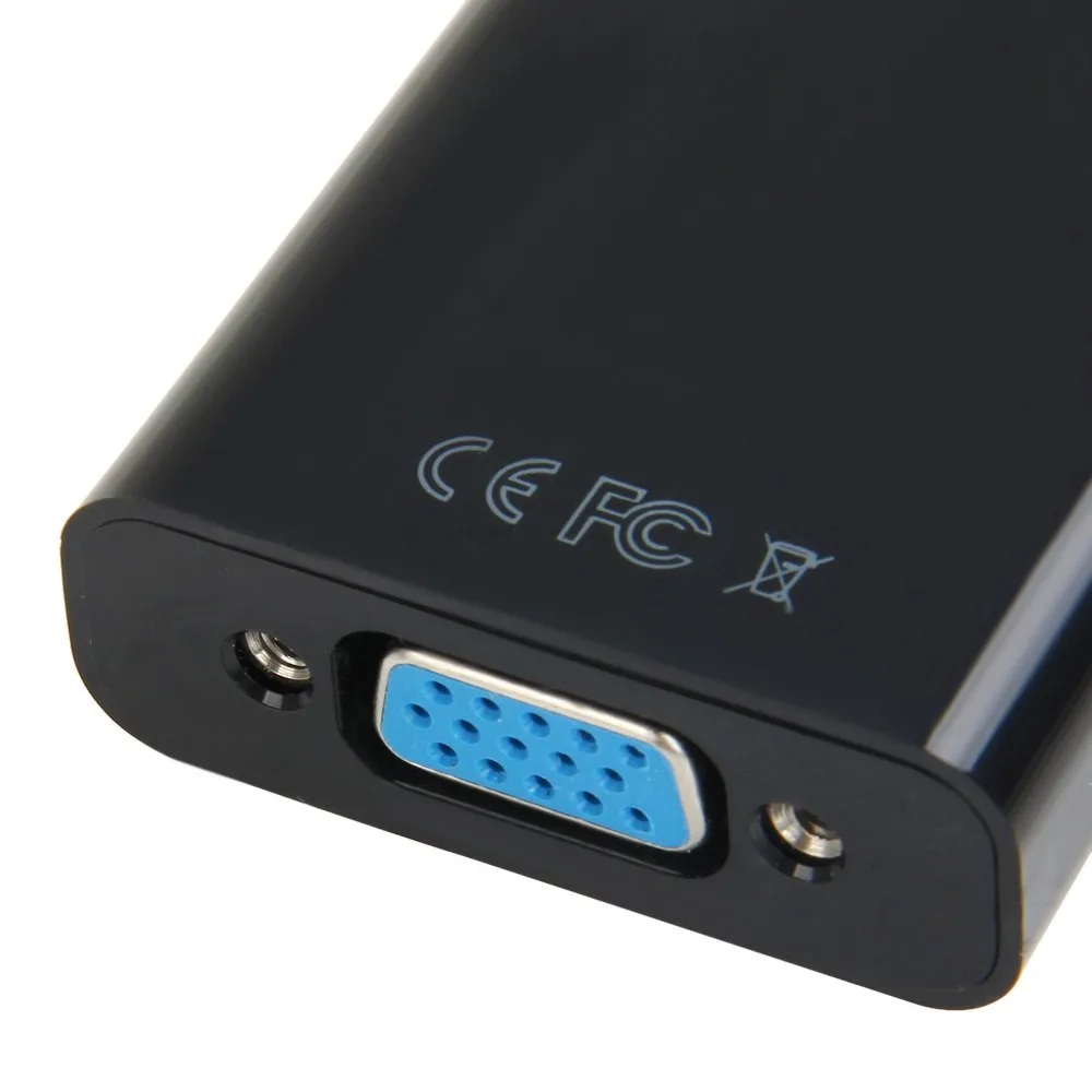 1 шт. микро HDMI к VGA кабель адаптер папа женскому Поддержка высокой четкости 720 p 1080p