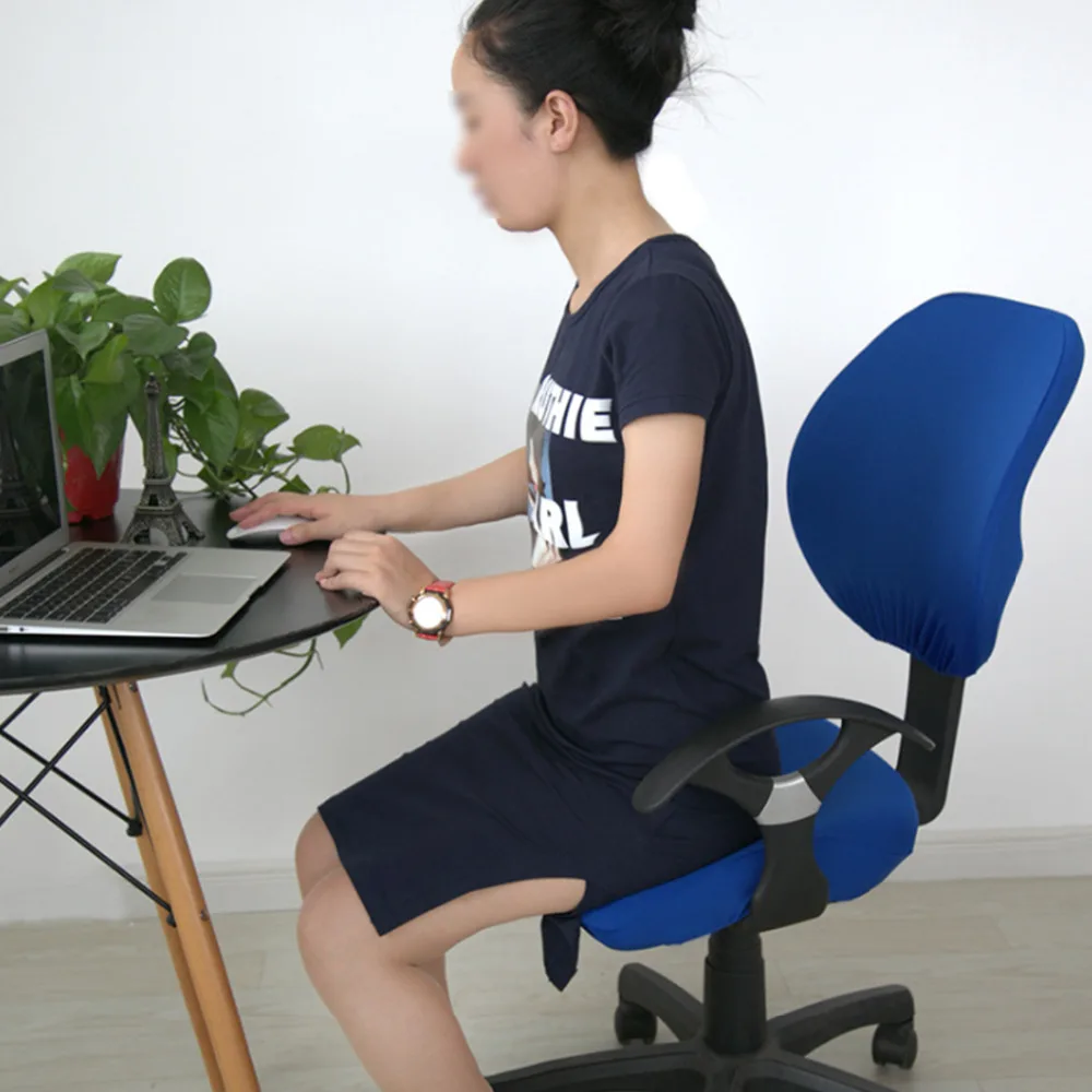 Спандекс стрейч ткань легко моющиеся покрытия для офисных стульев компьютерных