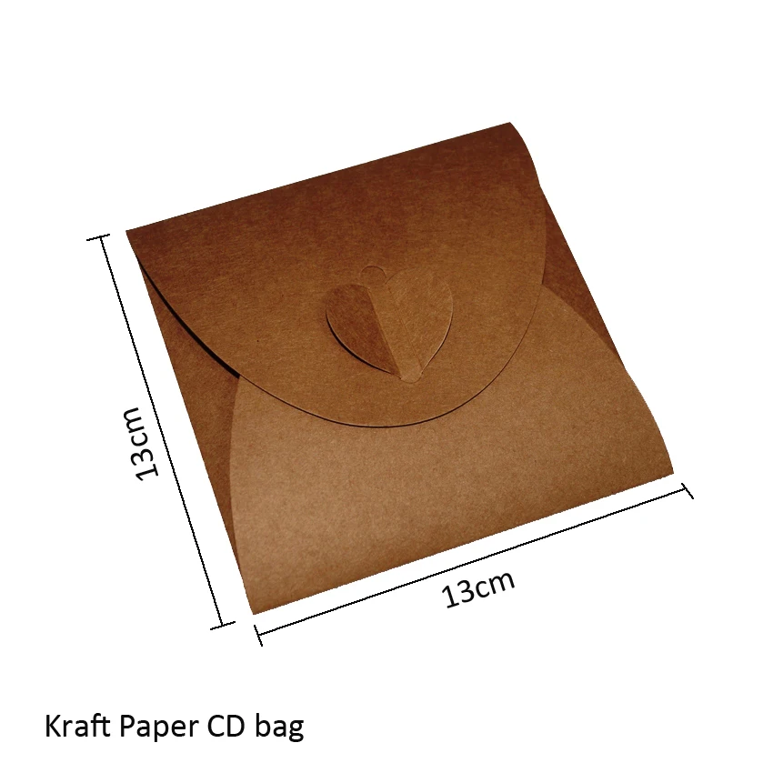 100pcs 13x13cm Kraft Paper Dvd Sleeve Cd Packaging Bag Cases Packing Cover Holder Boxes Envelopes Party Wedding Baby Shower | Дом и сад