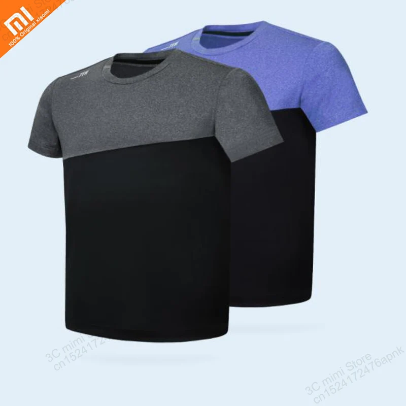 Xiaomi mijia Мужская Спортивная футболка Удобная Светоотражающая Фитнес тренировка с