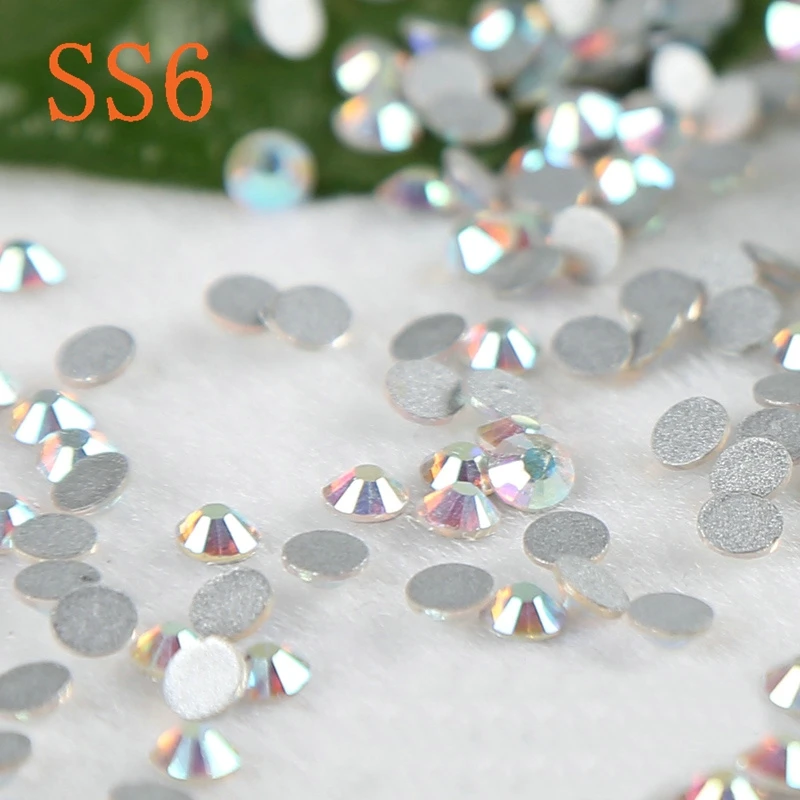 Оптовая продажа Стразы ss6 с плоской задней поверхностью кристаллы AB ( 3d украшения