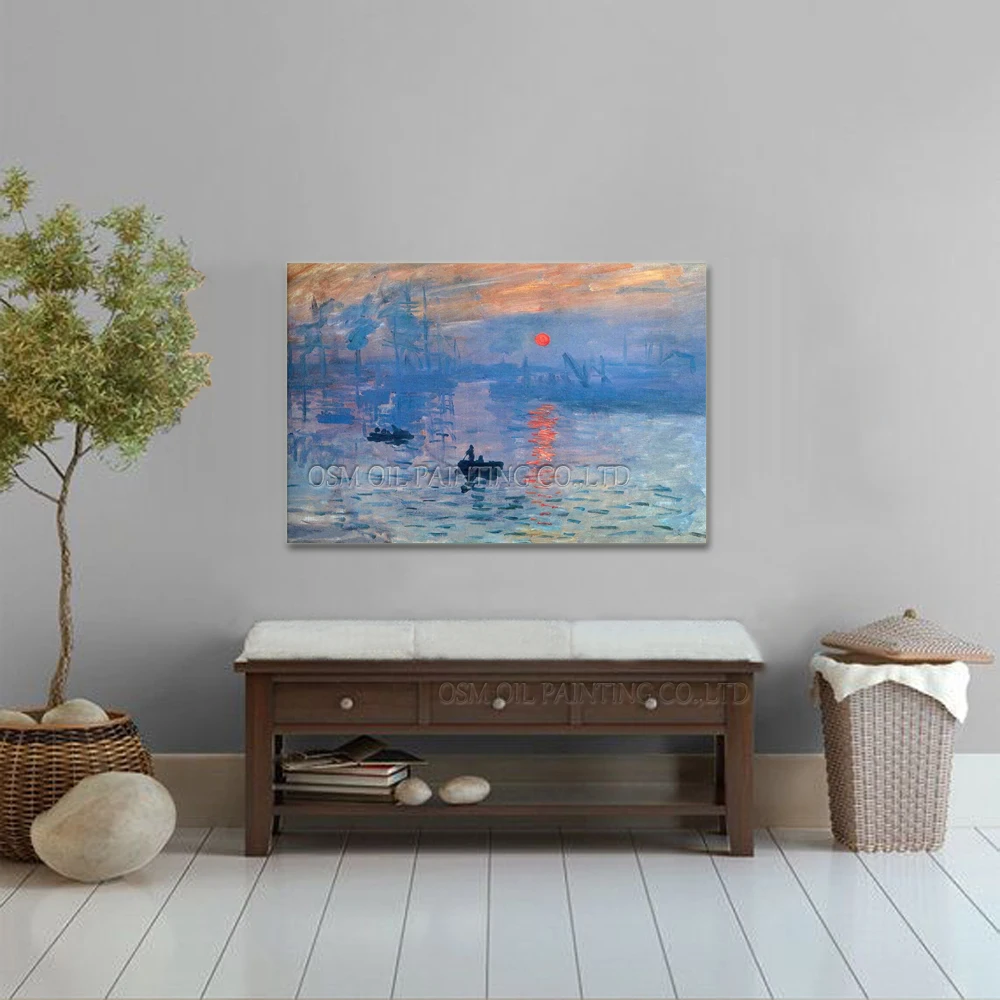 Профессиональная репродукция художника Клода монета рассвет Картина маслом на