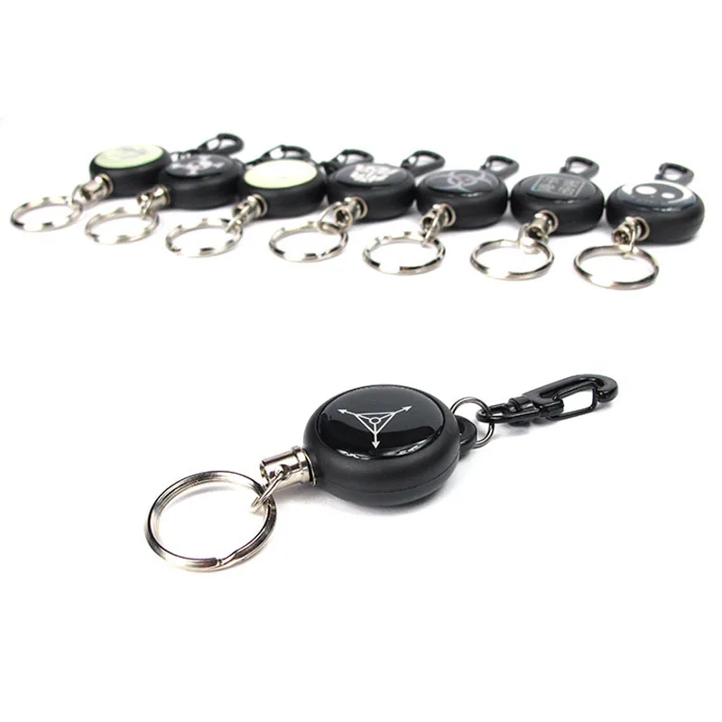 1PC EDC Portable Scalable Retractable Keychain Anti-lost Anti-theft Key Spring Rope ABS Shell Outdoor Camping Equipment | Спорт и