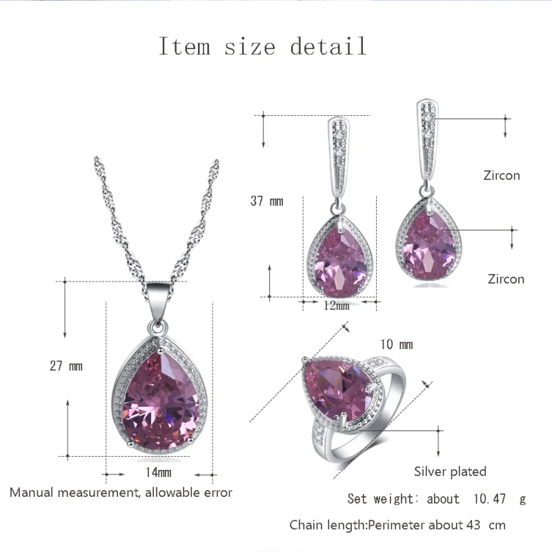 Комплект из колье серёг и кольца серебра 925 пробы|designer jewelry set|jewelry setsdrop sets |