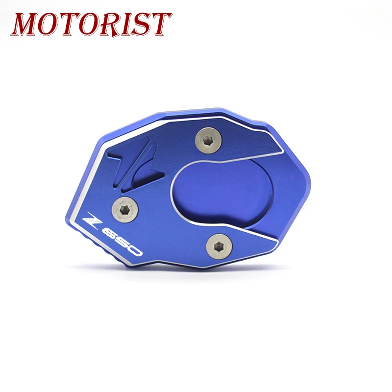 

MOTORIST CNC Aluminum Kickstand Extension Side Stand Plate Enlarger Kickstand Side Stand For Kawasaki Z650 Z 650 2017