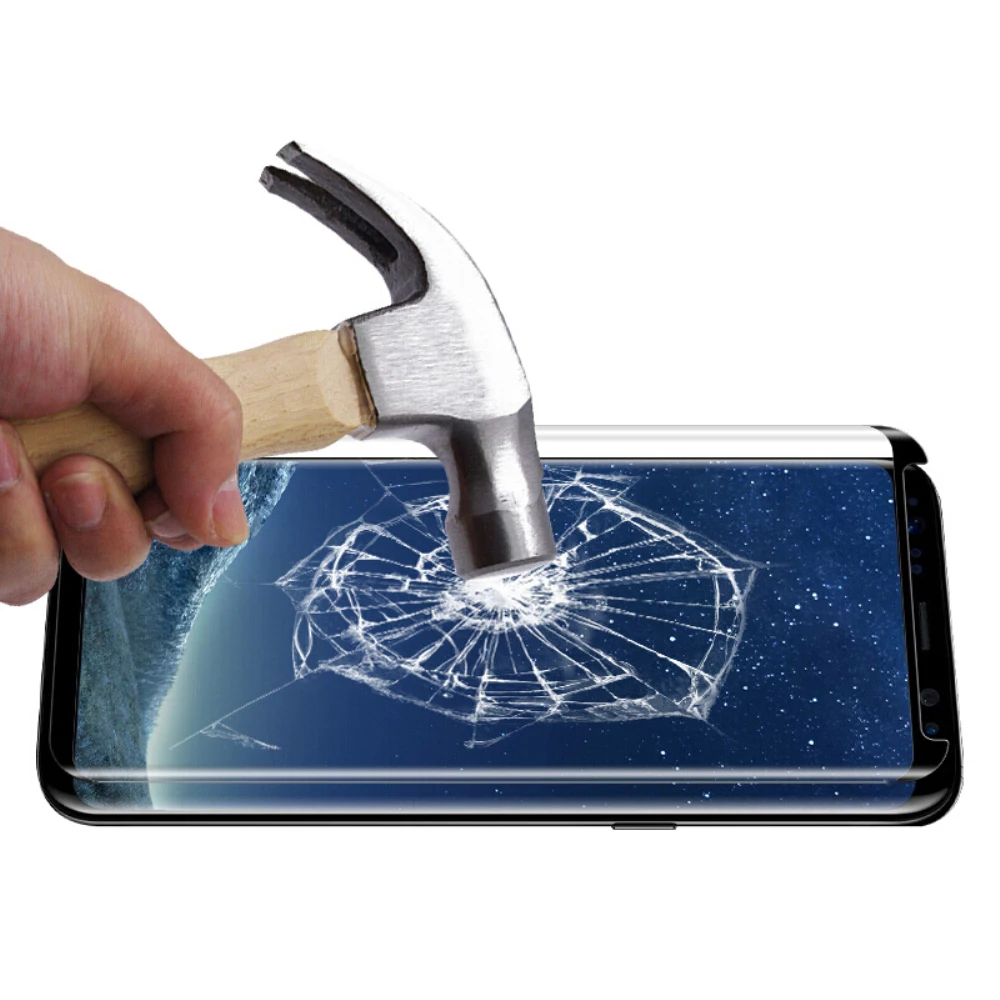 NOTE8 Full Glue/ Adhesive glass Screen Protector For Samsung GALAXY Note8 S9 S9PLUS S8 PLUS S8PLUS 3D Tempered Glass film | Мобильные