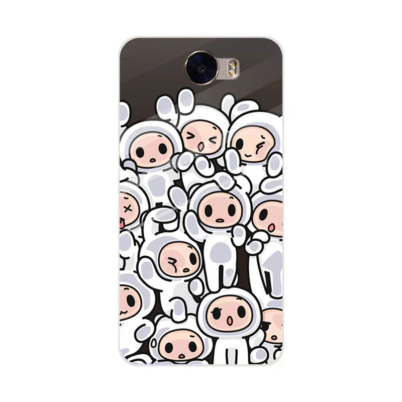 Huawei y5 ii Case Silicon Fashion Cartoon Painting Soft TPU IMD Back Cover for huawei 2 Transparent Phone Bags |