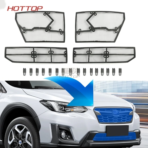 

Решетка для переднего бампера автомобиля из нержавеющей стали, сетка для защиты от насекомых, подходит для Subaru XV 2018