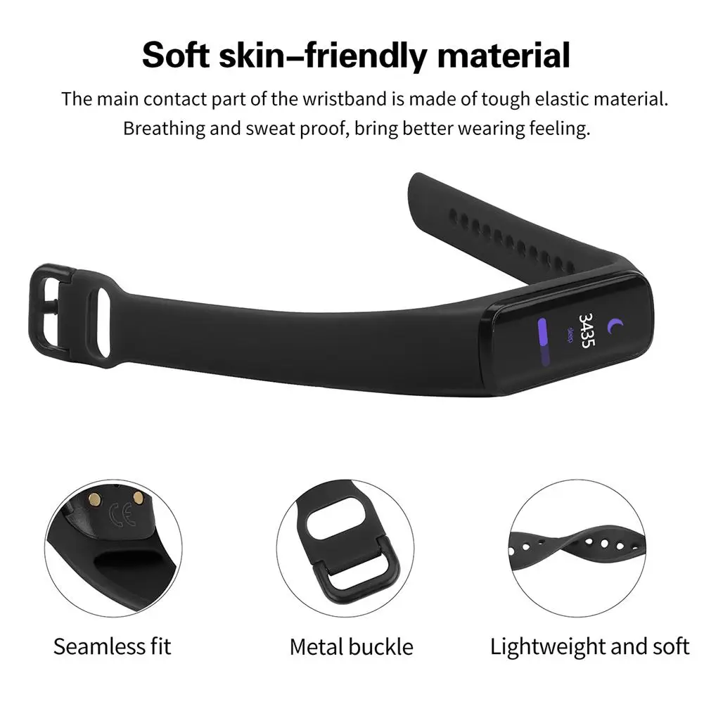 Силиконовый ремешок для часов, сменный спортивный ремешок для samsung Galaxy Fit-e/R375, сменный ремешок
