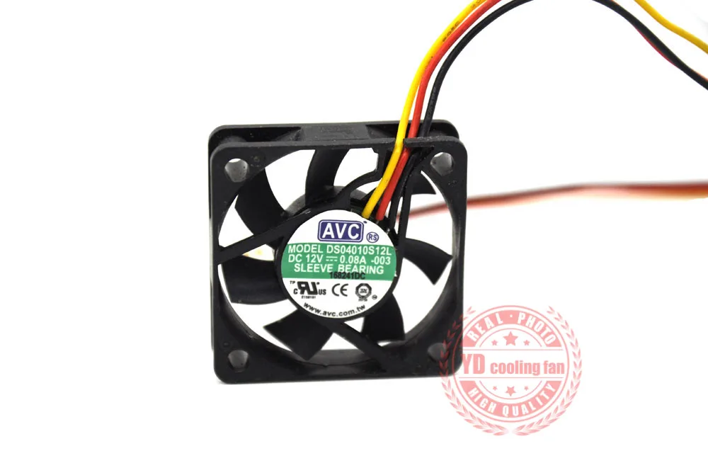 Новый бесшумный микровентилятор AVC DS04010S12L 4010 12 В 3 контакта 4 см | Компьютеры и офис